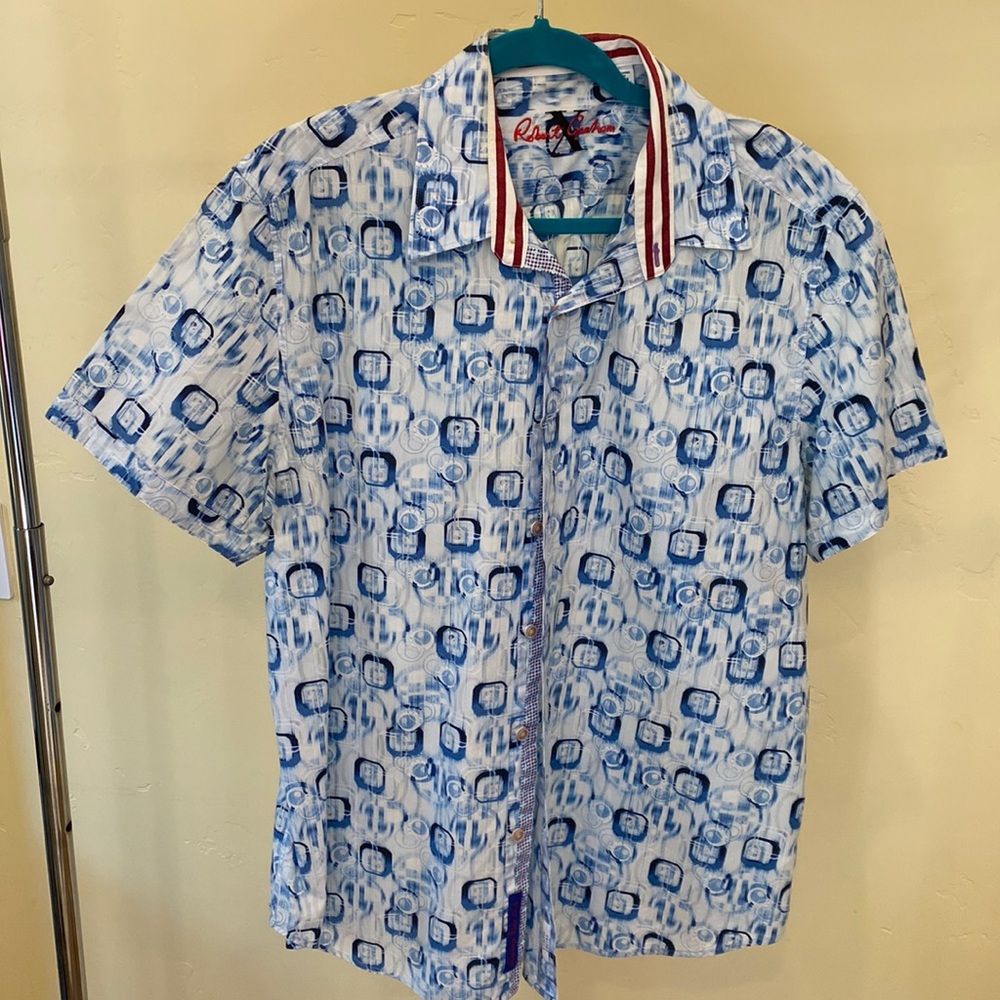 Robert Graham Tailored Fit buttoned down shirt, size 2XL